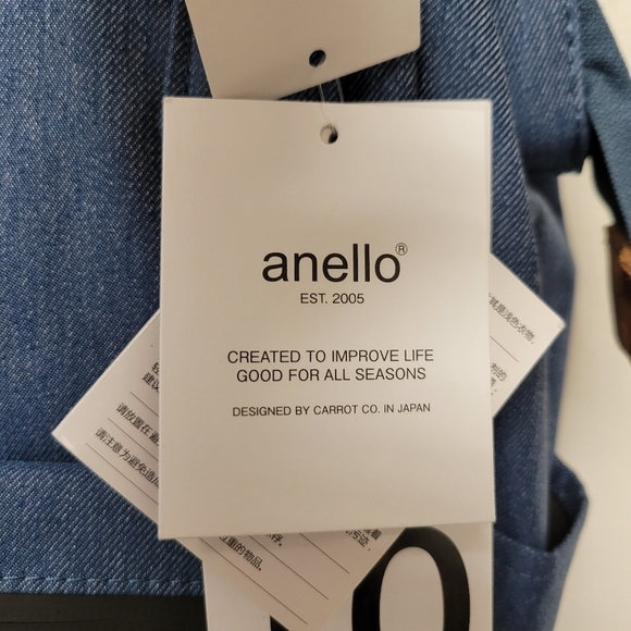 Anello Classic Blue Cross Bottle Series Regular Backpack - Picture 9 of 13